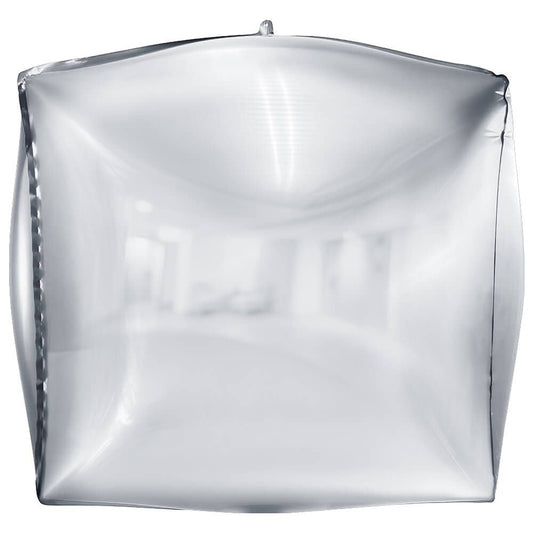 3D CUBE - METALLIC SILVER | USA Decoration®
