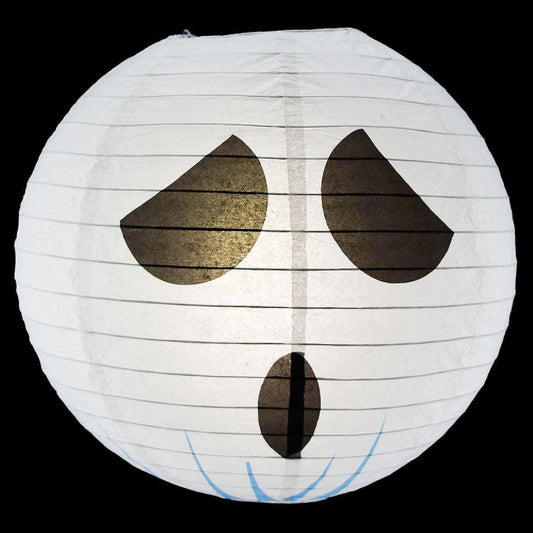 PaperLanternStore 14" Spooky Shyguy Two-face Ghost Halloween Paper Lantern, Design by Esper