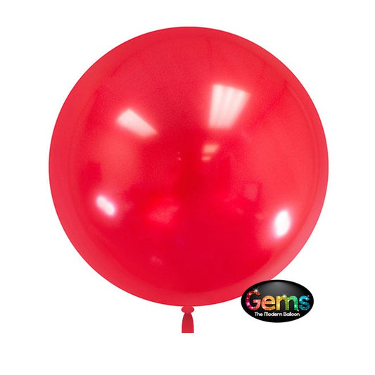 18 inch GEMS BALLOON - CHERRY RED (5 PK) | USA Decoration®
