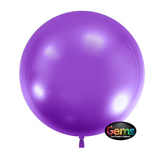 18 inch GEMS BALLOON - GRAPE PURPLE (5 PK) | USA Decoration®