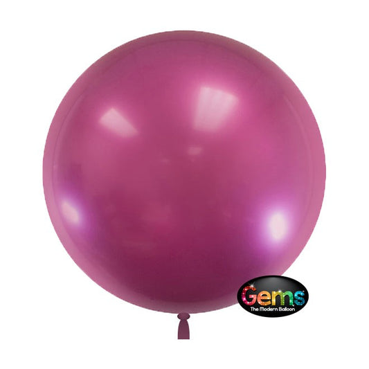 18 inch GEMS BALLOON - PLUM BURGUNDY (5 PK) | USA Decoration®