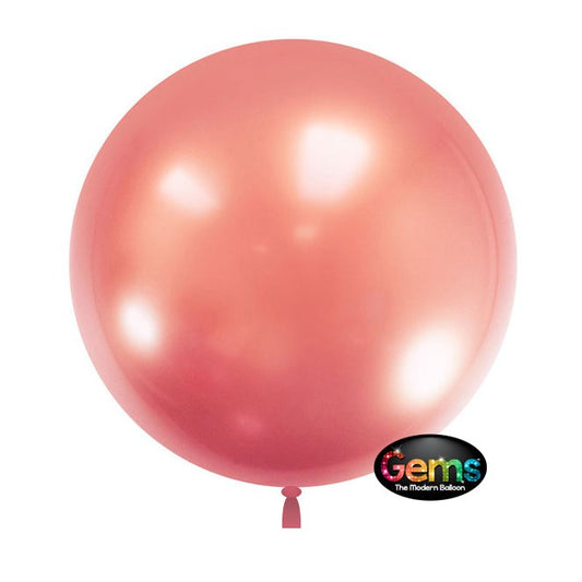 18 inch GEMS BALLOON - ROSE GOLD (5 PK) | USA Decoration®