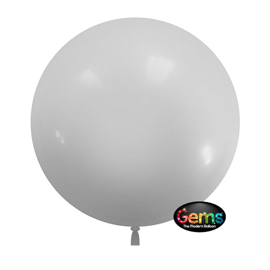 18 inch GEMS BALLOON - WHITE (5 PK) | USA Decoration®