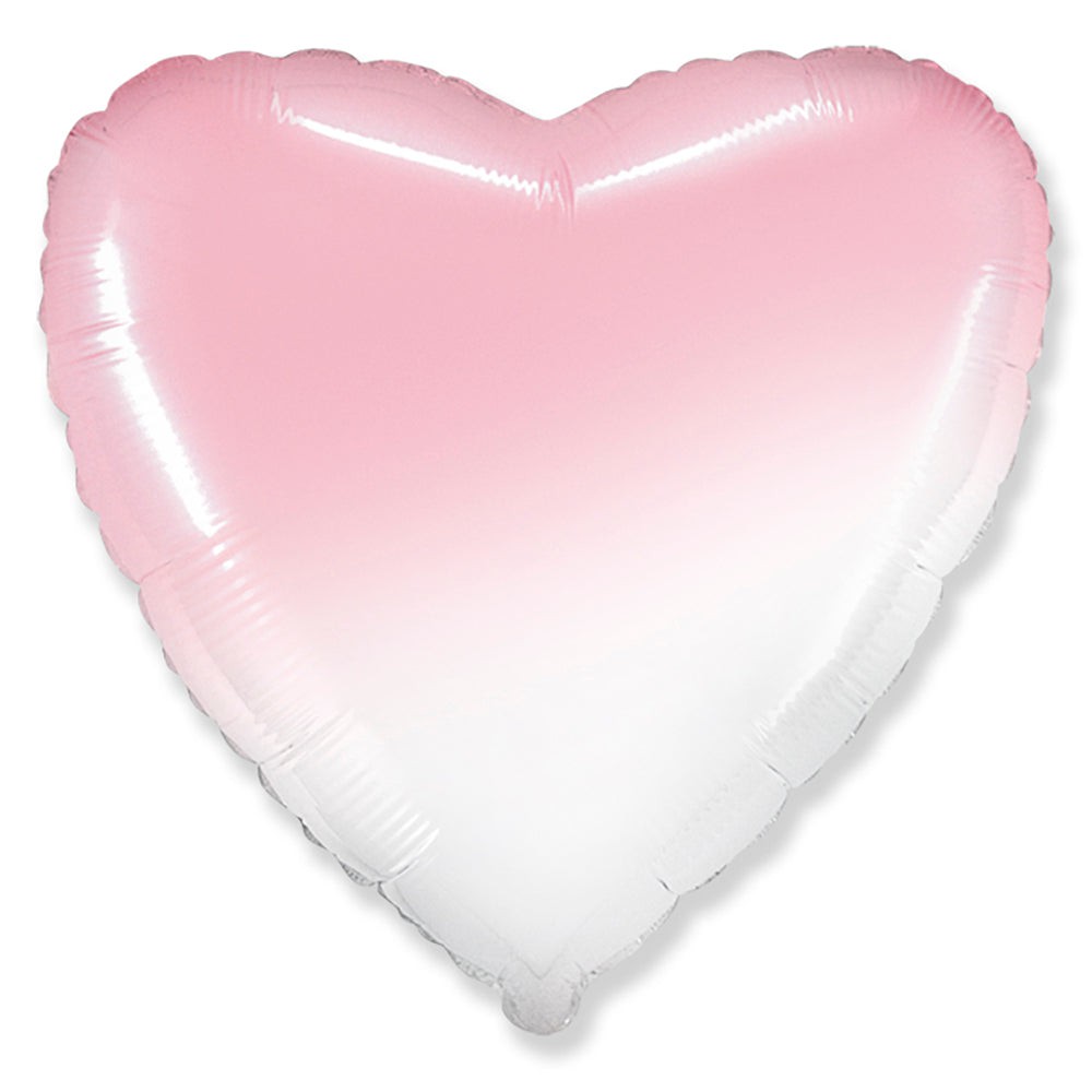 18 inch HEART - GRADIENT BABY PINK | USA Decoration®