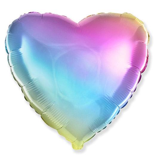 18 inch HEART - GRADIENT PASTEL | USA Decoration®