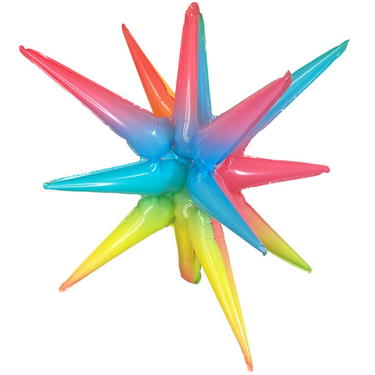 3D STAR-BURST ALL-IN-ONE - METALLIC PASTEL OMBRE (AIR-FILL ONLY) | USA Decoration®