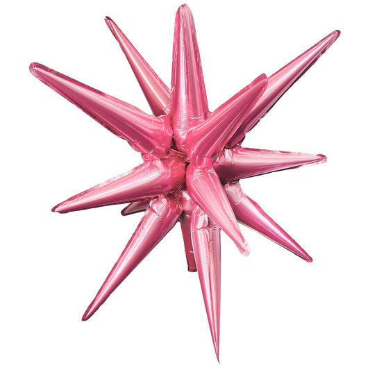 3D STAR-BURST ALL-IN-ONE - METALLIC PINK (AIR-FILL ONLY) | USA Decoration®