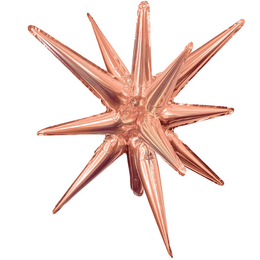 3D STAR-BURST ALL-IN-ONE - METALLIC ROSE GOLD (AIR-FILL ONLY) | USA Decoration®