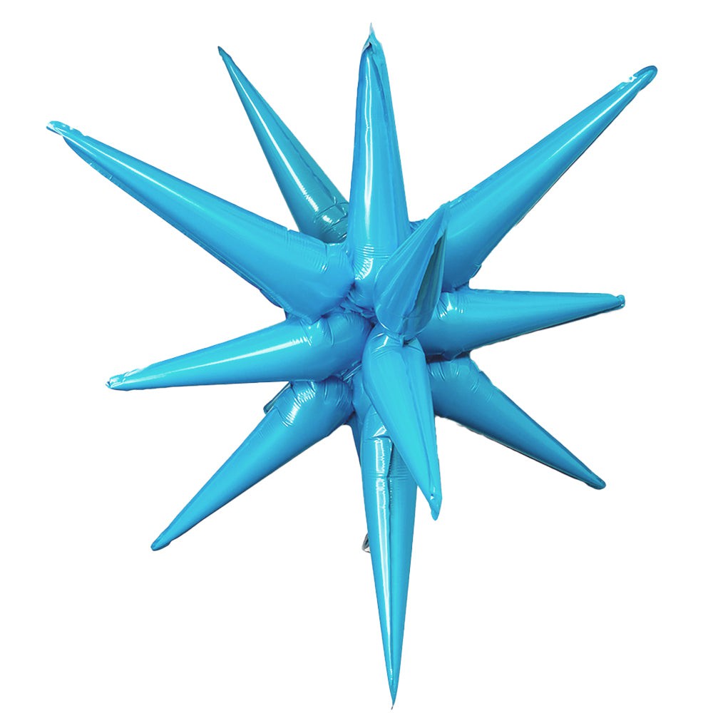 3D STAR-BURST ALL-IN-ONE - METALLIC SKY BLUE (AIR-FILL ONLY) | USA Decoration®