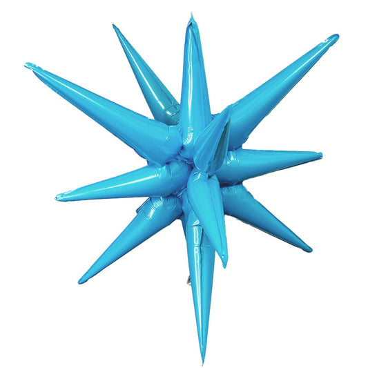 3D STAR-BURST ALL-IN-ONE - METALLIC SKY BLUE (AIR-FILL ONLY) | USA Decoration®