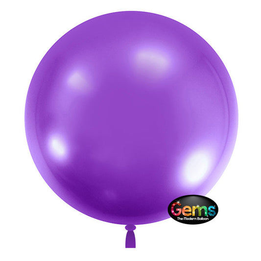 22 inch GEMS BALLOON - GRAPE PURPLE (3 PK) | USA Decoration®