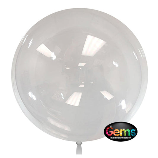 24 inch GEMS BALLOON - CLEAR (3 PK) | USA Decoration®