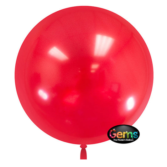 32 inch GEMS BALLOON - CHERRY RED (2 PK) | USA Decoration®