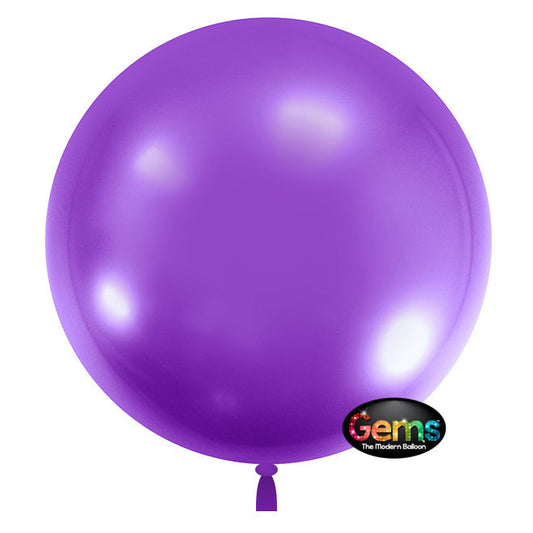 32 inch GEMS BALLOON - GRAPE PURPLE (2 PK) | USA Decoration®