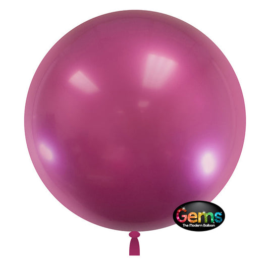 32 inch GEMS BALLOON - PLUM BURGUNDY (2 PK) | USA Decoration®