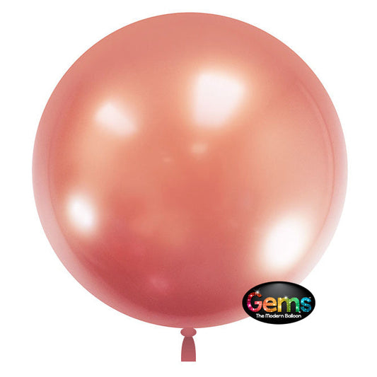 32 inch GEMS BALLOON - ROSE GOLD (2 PK) | USA Decoration®