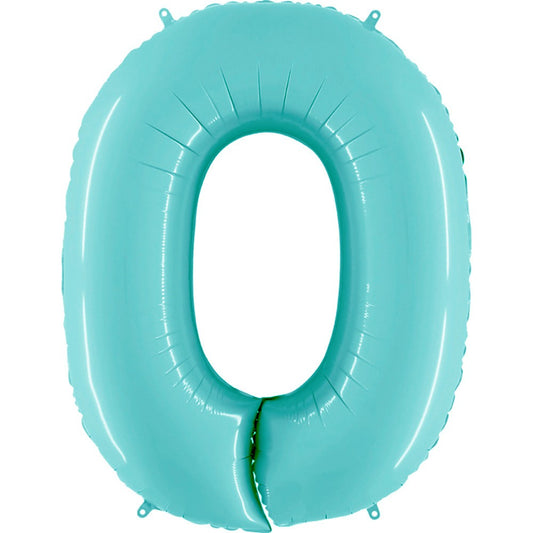40 inch NUMBER 0 - LIGHT BLUE | USA Decoration®