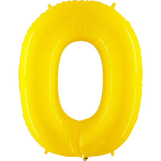 40 inch NUMBER 0 - YELLOW | USA Decoration®