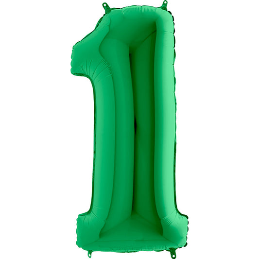 40 inch NUMBER 1 - METALLIC GREEN | USA Decoration®