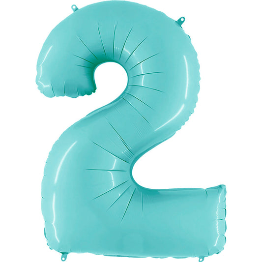 40 inch NUMBER 2 - LIGHT BLUE | USA Decoration®