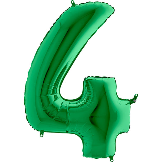 40 inch NUMBER 4 - METALLIC GREEN | USA Decoration®