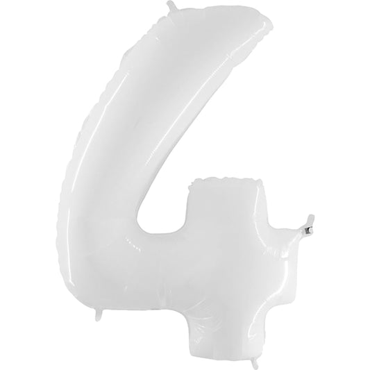 40 inch NUMBER 4 - WHITE | USA Decoration®