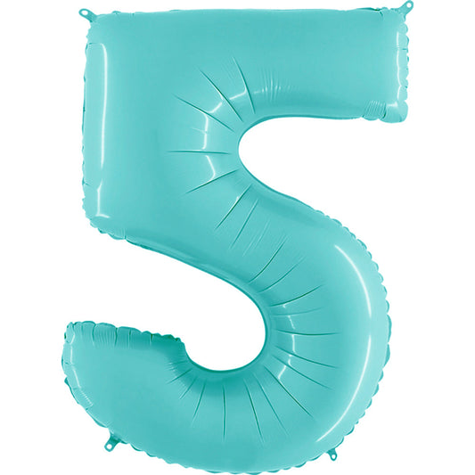 40 inch NUMBER 5 - LIGHT BLUE | USA Decoration®