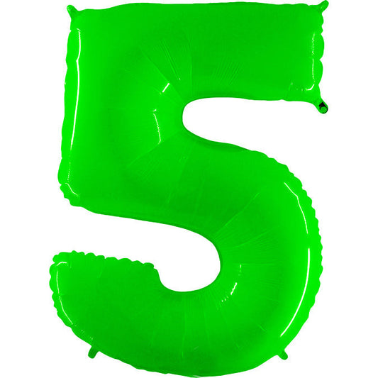 40 inch NUMBER 5 - LIME GREEN | USA Decoration®