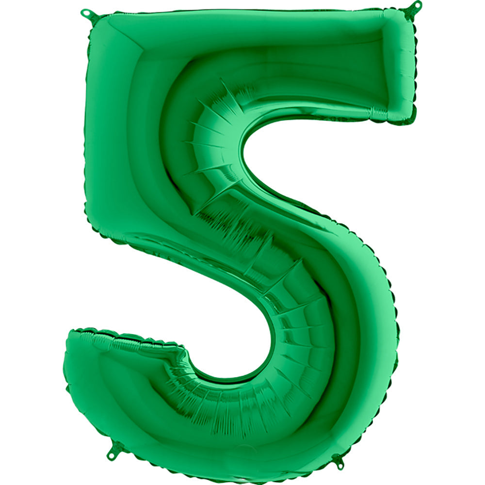 40 inch NUMBER 5 - METALLIC GREEN | USA Decoration®