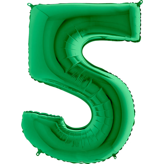 40 inch NUMBER 5 - METALLIC GREEN | USA Decoration®