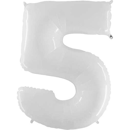 40 inch NUMBER 5 - WHITE | USA Decoration®