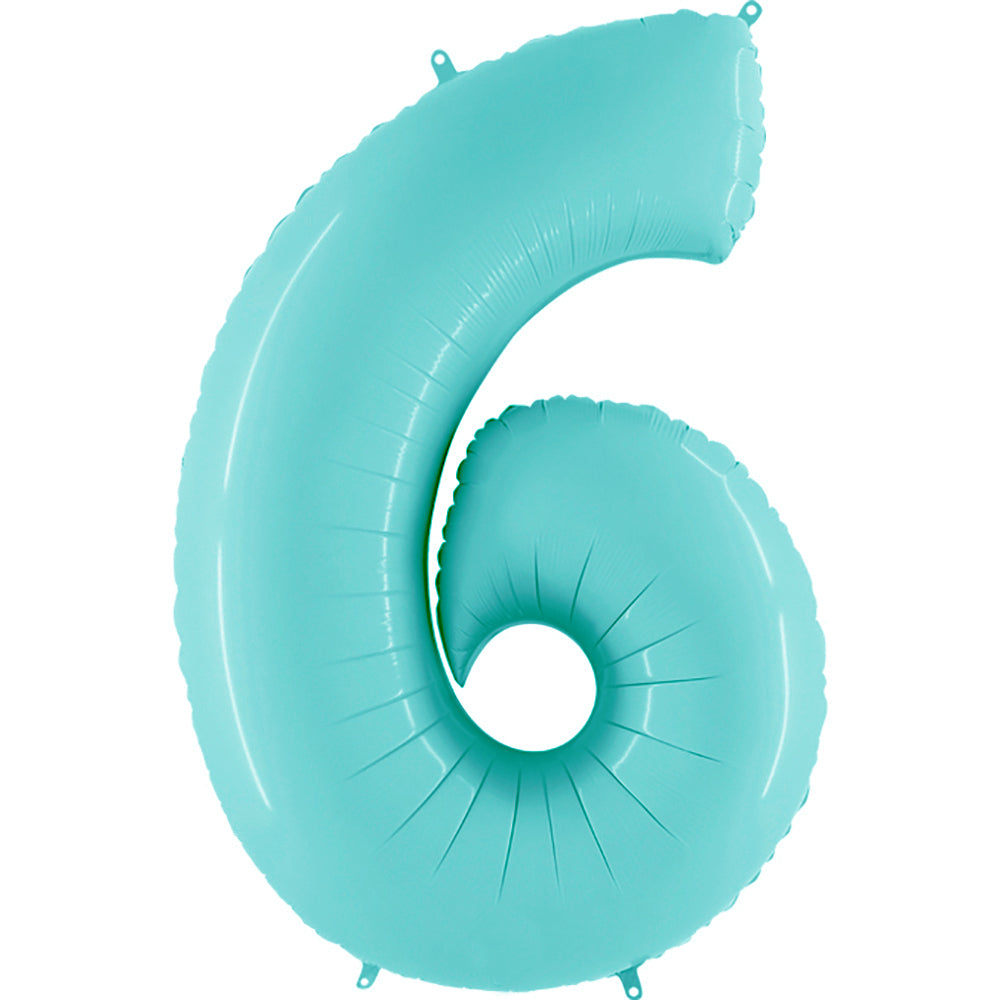 40 inch NUMBER 6 - LIGHT BLUE | USA Decoration®