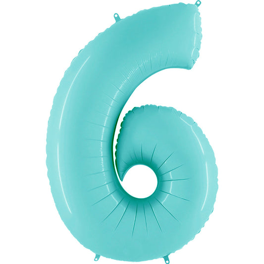 40 inch NUMBER 6 - LIGHT BLUE | USA Decoration®