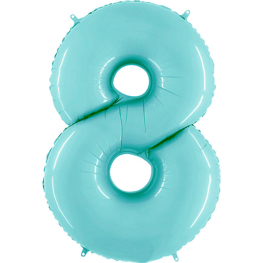 40 inch NUMBER 8 - LIGHT BLUE | USA Decoration®