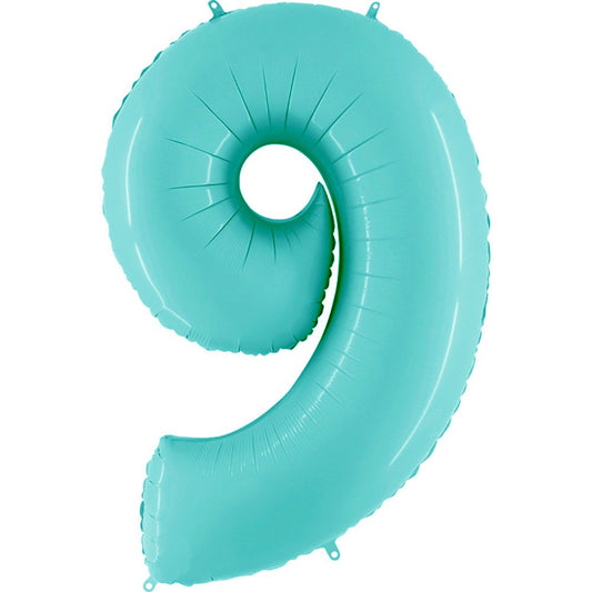 40 inch NUMBER 9 - LIGHT BLUE | USA Decoration®