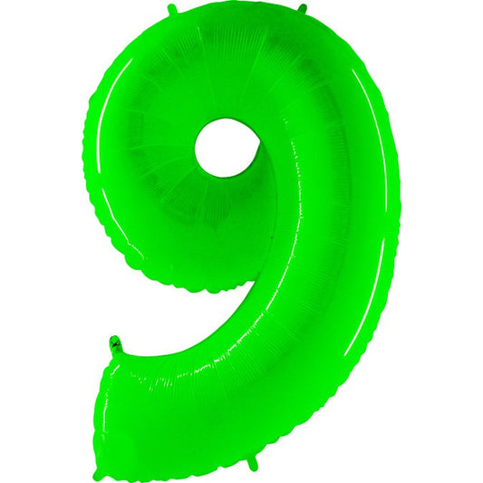 40 inch NUMBER 9 - LIME GREEN | USA Decoration®