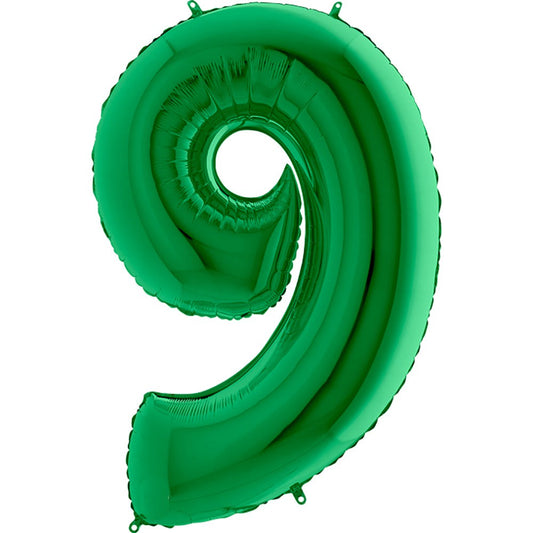 40 inch NUMBER 9 - METALLIC GREEN | USA Decoration®