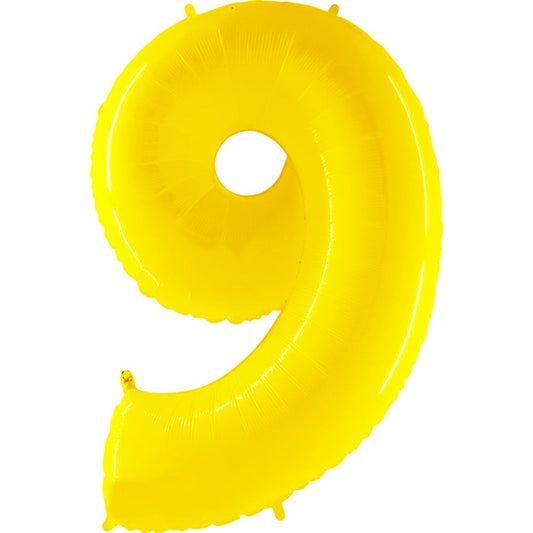 40 inch NUMBER 9 - YELLOW | USA Decoration®