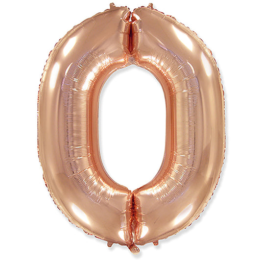 42 inch NUMBER 0 - ROSE GOLD | USA Decoration®