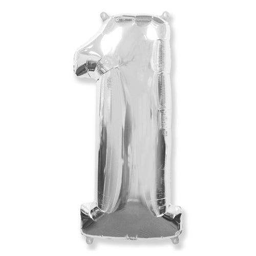 42 inch NUMBER 1 - SILVER | USA Decoration®