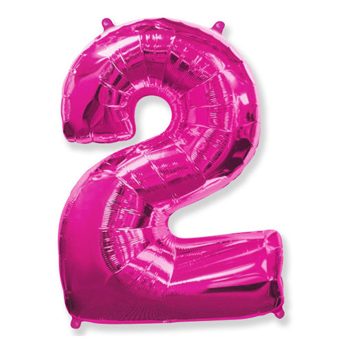 42 inch NUMBER 2 - FUCHSIA | USA Decoration®