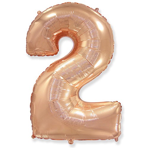 42 inch NUMBER 2 - ROSE GOLD | USA Decoration®