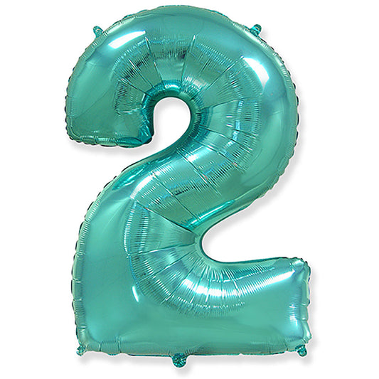 42 inch NUMBER 2 - TEAL BLUE | USA Decoration®