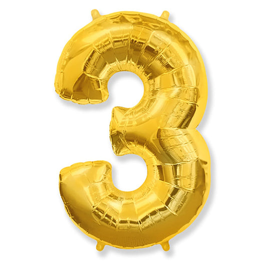42 inch NUMBER 3 - GOLD | USA Decoration®