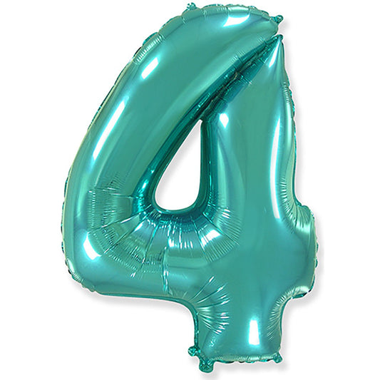 42 inch NUMBER 4 - TEAL BLUE | USA Decoration®