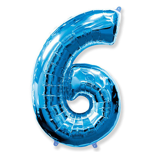 42 inch NUMBER 6 - BLUE | USA Decoration®