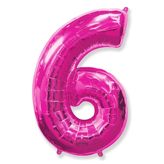 42 inch NUMBER 6 - FUCHSIA | USA Decoration®