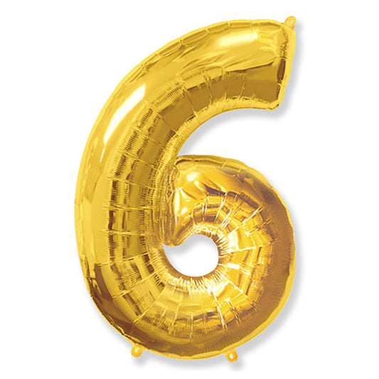 42 inch NUMBER 6 - GOLD | USA Decoration®