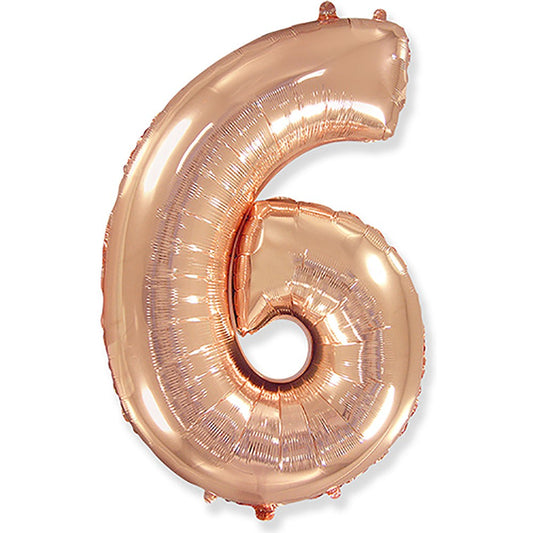 42 inch NUMBER 6 - ROSE GOLD | USA Decoration®