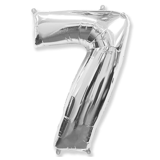 42 inch NUMBER 7 - SILVER | USA Decoration®